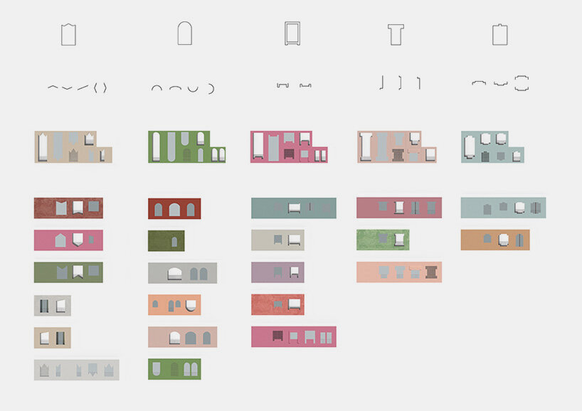 concept opening types, inspired by Vlore Old Town Windows
