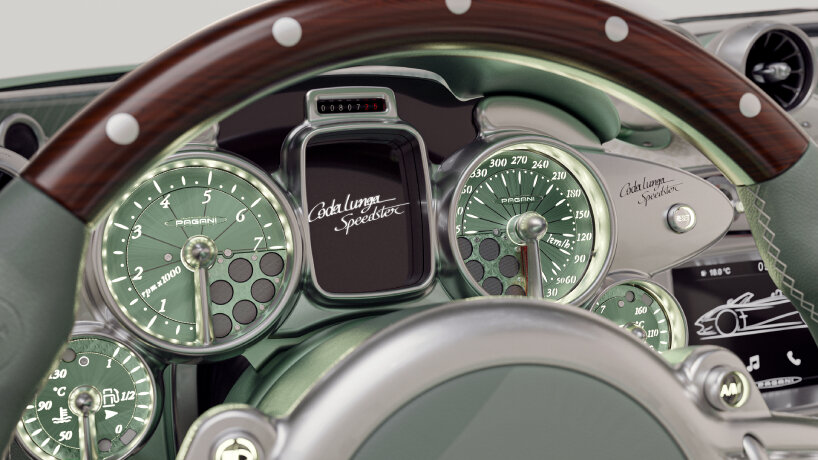 view of the gauges and meters