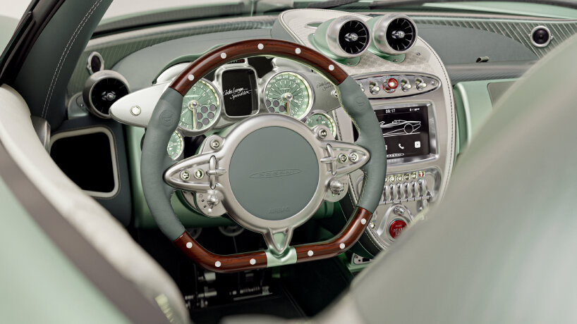 view of the steering wheel