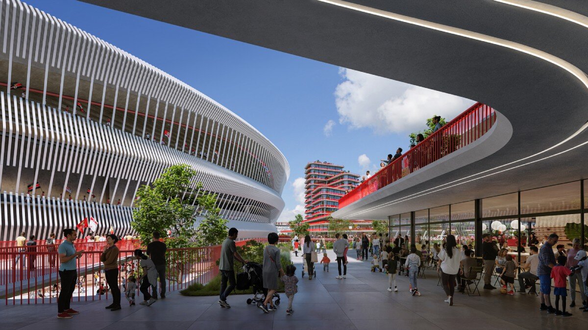 populous revamps lisbon's benfica stadium with urban masterplan rooted in sport & culture 