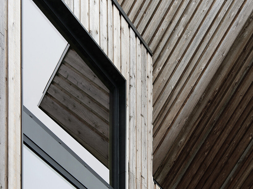 western red cedar siding will weather to a natural grey