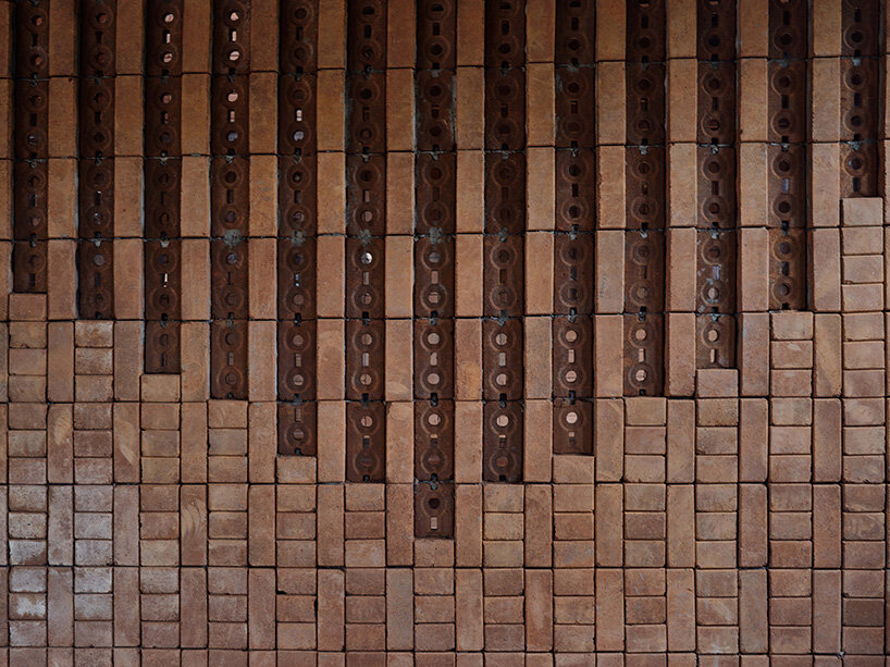 natural light filters through patterned walls