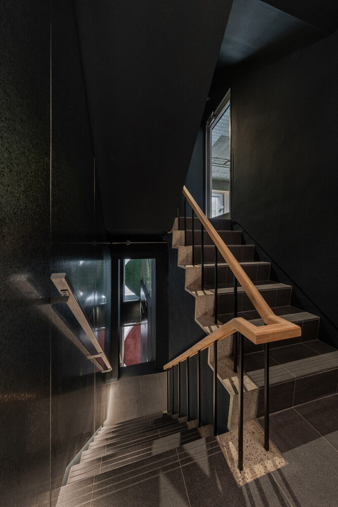 a total floor area of just over 350 square meters