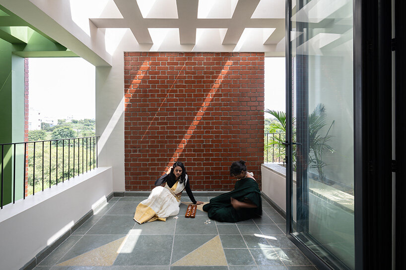 the topmost floor is another variation on the living space