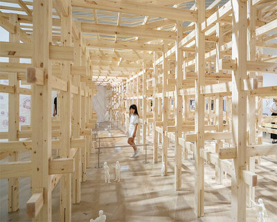 sou fujimoto retrospective lands in tokyo with architectural forest of models and installations
