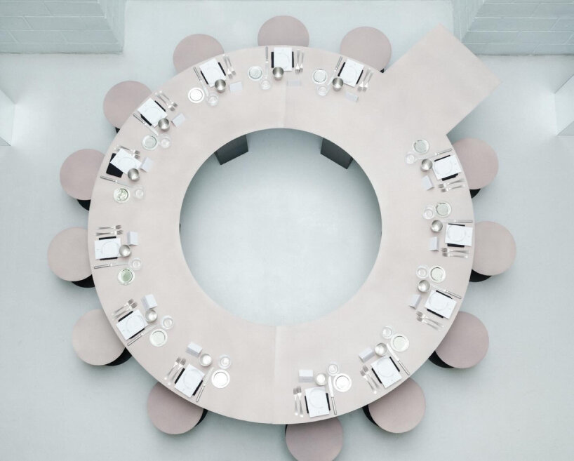 the designer shapes the project to the brand's logo