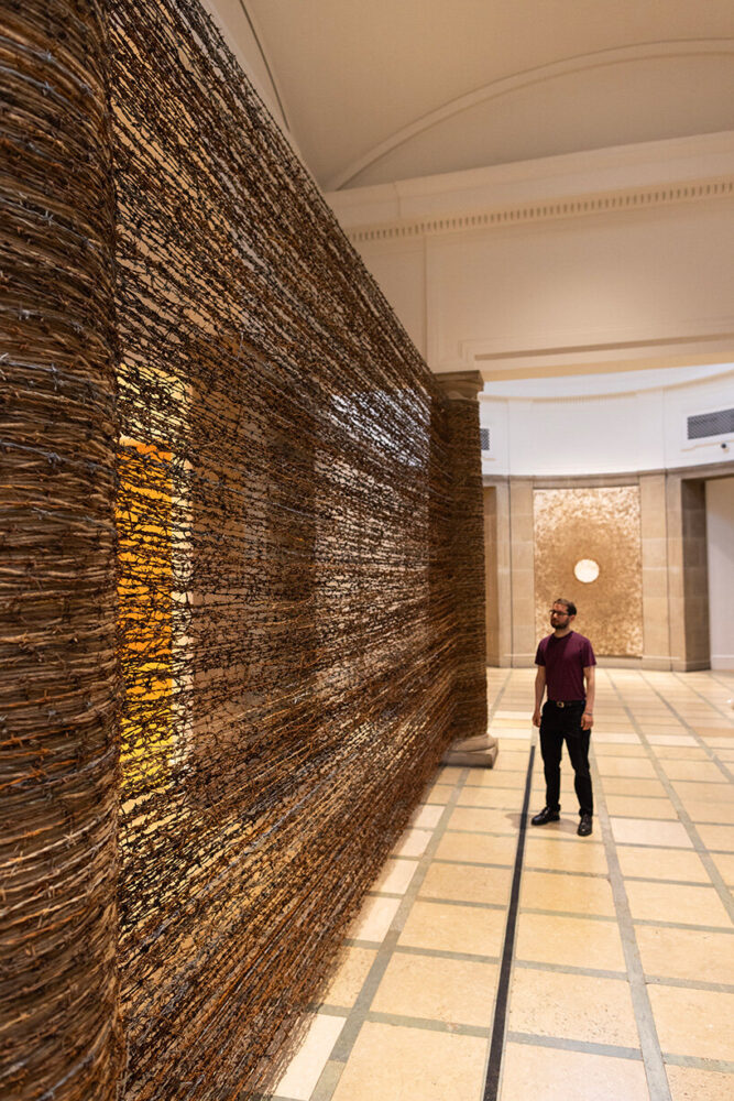 Andy Goldsworthy, Fence, 2025 | image by Stuart Armitt, 2025