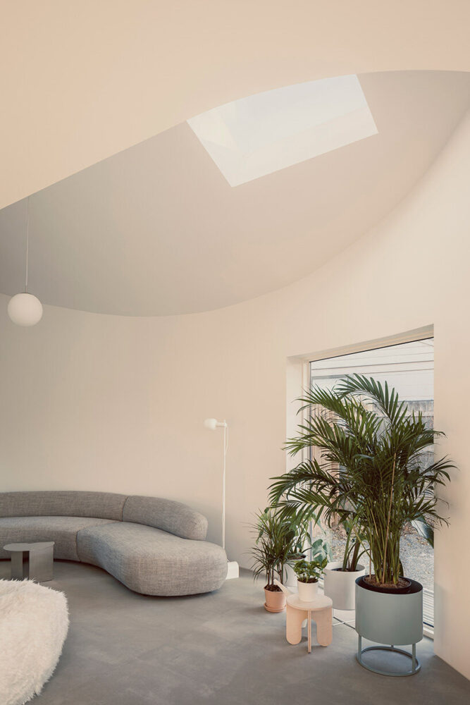 the purposeful disconnect defines the character of the building