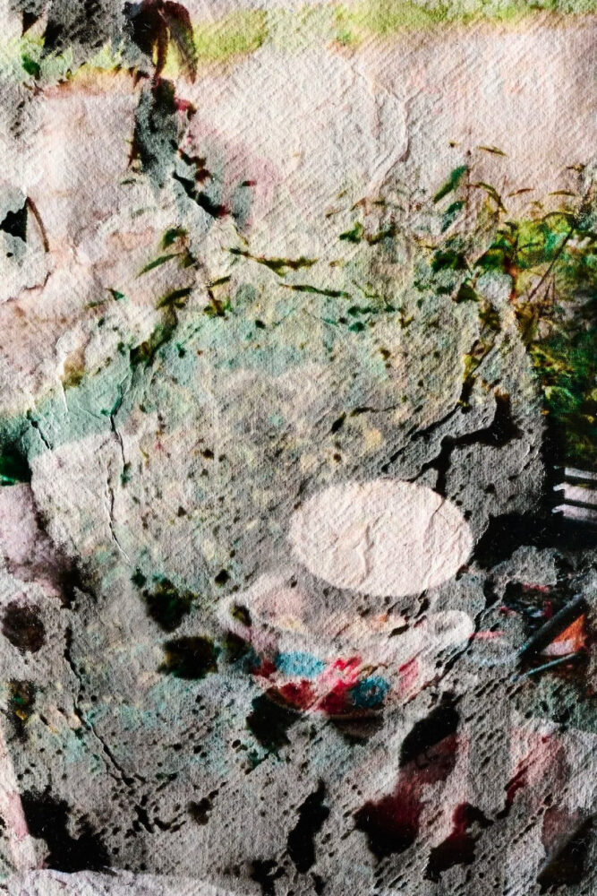 the artist has developed techniques to protect seed integrity