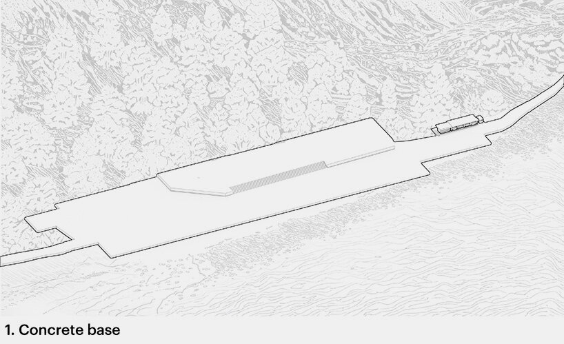 step 1: concrete base