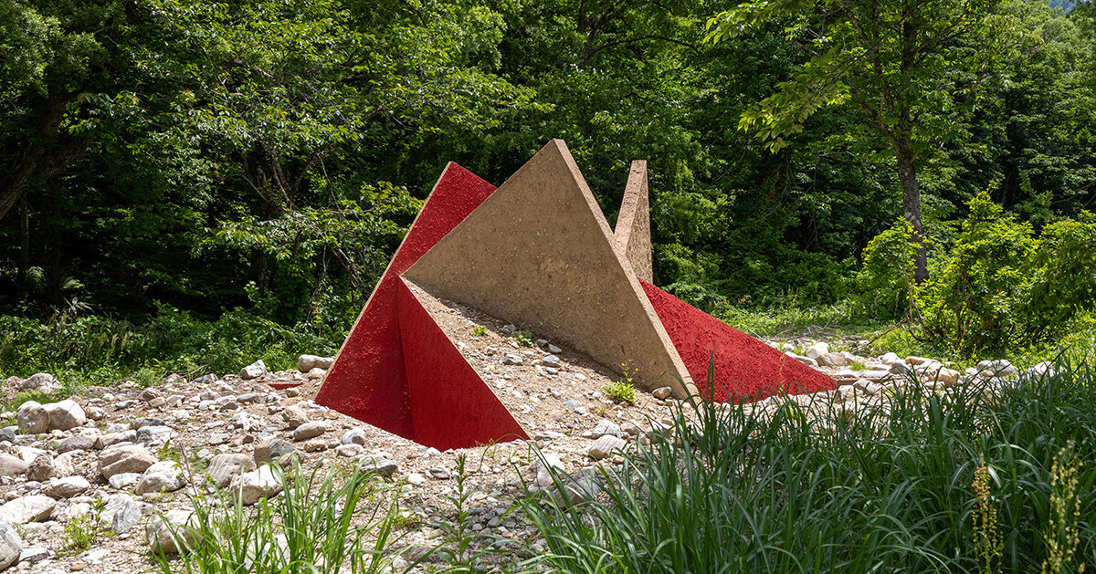 geometric triskele forms hajime yoshida's shrine in japan