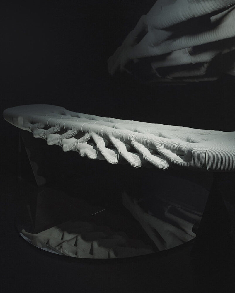 the design is driven by a logic of force distribution | image via @masoudakbarzadeh