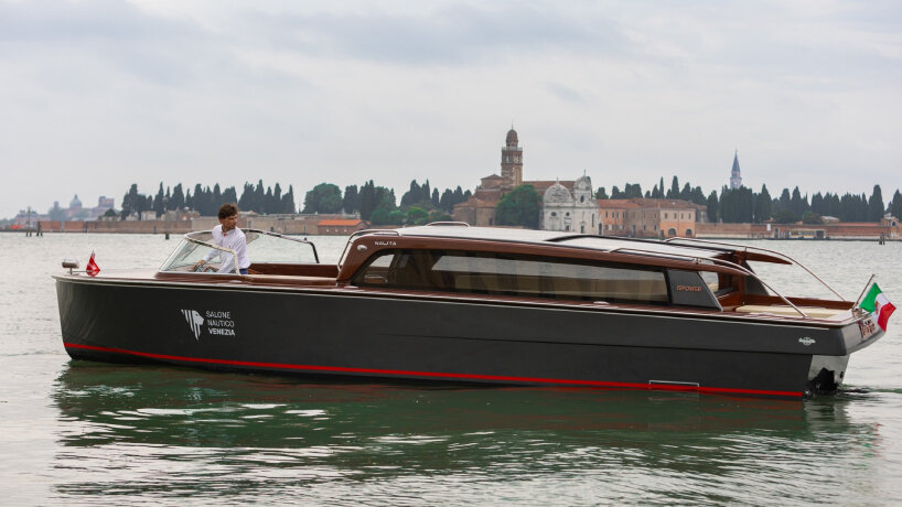 the vehicle takes ideas from the traditional Venetian boats