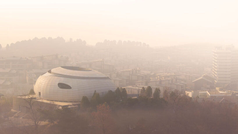 building and the town
