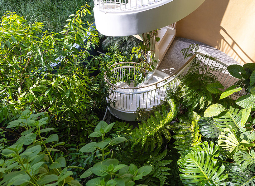 a central atrium anchors the ground floor