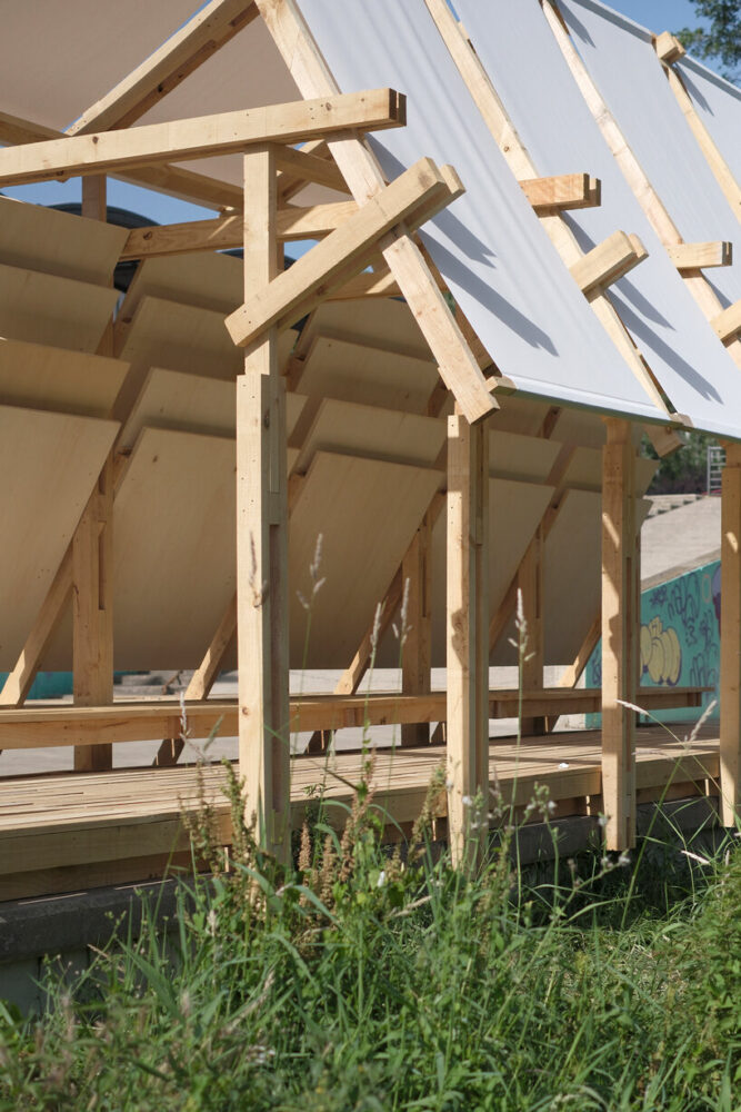 the structure also adapts to its surrounding environment