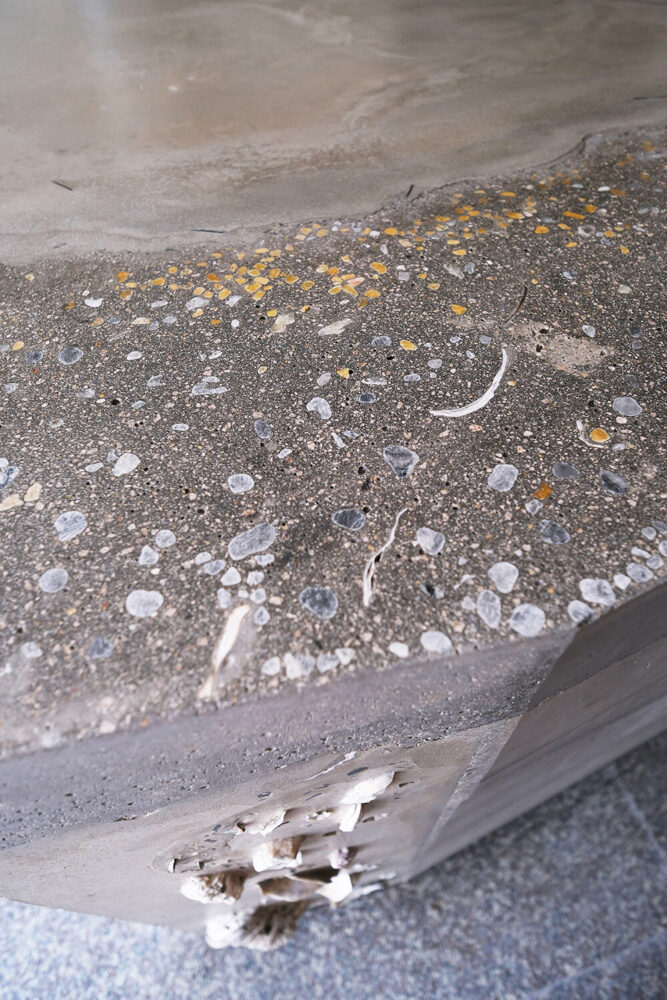 the three different cement craftsmanship | image by Shu Yin