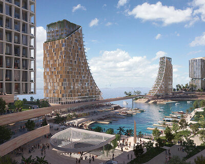 snøhetta draws from local fishing villages for waterfront masterplan in malaysia