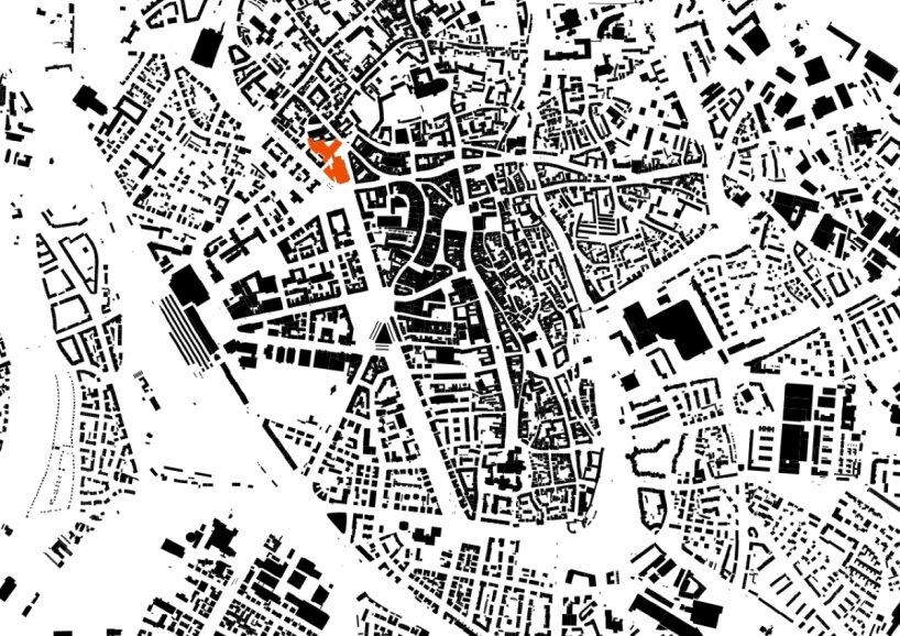 figure ground plan, original scale 1:10000 | image courtesy of HENN
