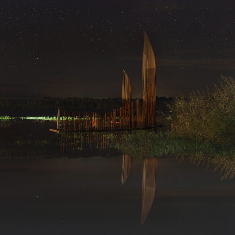 the luminescent path creates an atmospheric encounter between landscape, light, and body | image by Kristina Chan