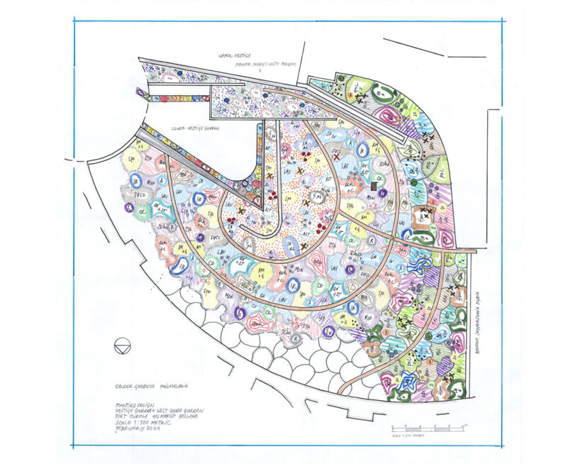 Vestige Garden plan, Calder Gardens, Piet Oudolf