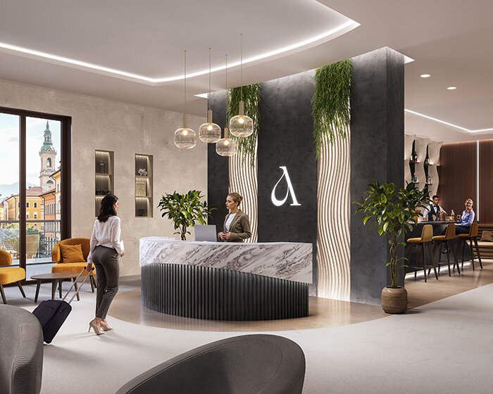 corian® solid surface shapes, curves and backlights hotels from spas to sculptural walls