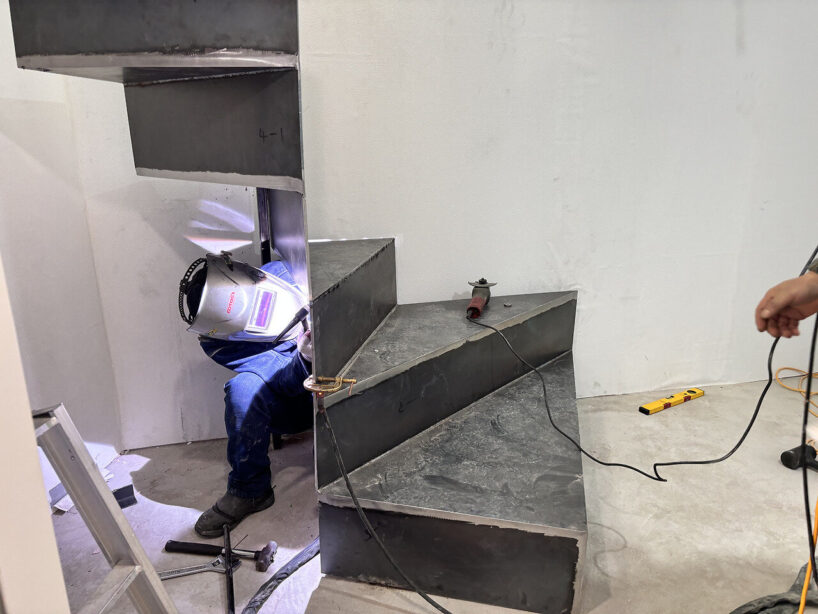 making stairs with T8 steel plate