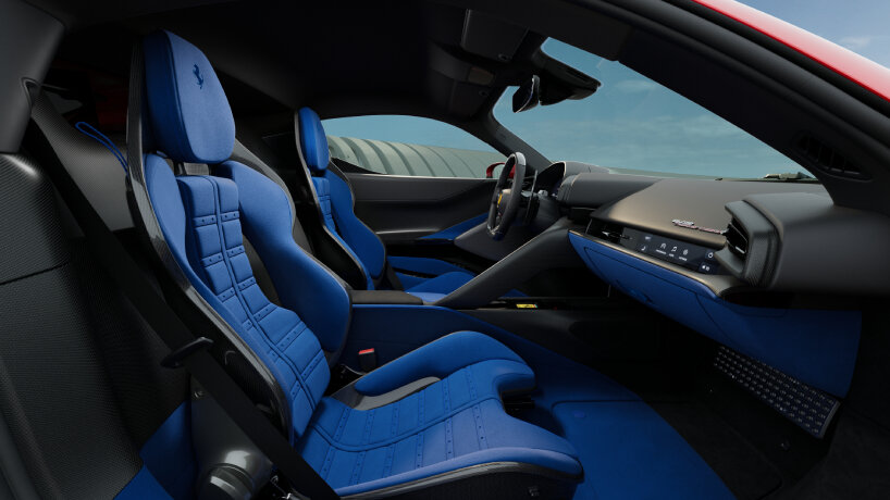 there are two options for the seats, with the racing kind having carbon fiber backs