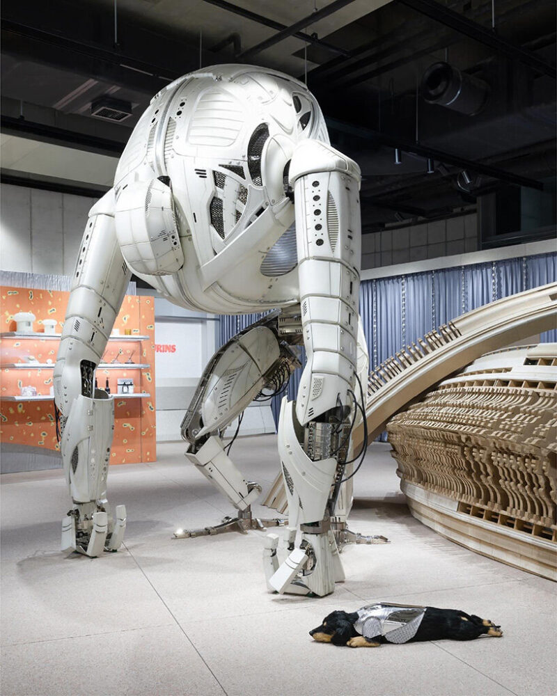 recast as a futuristic warrior