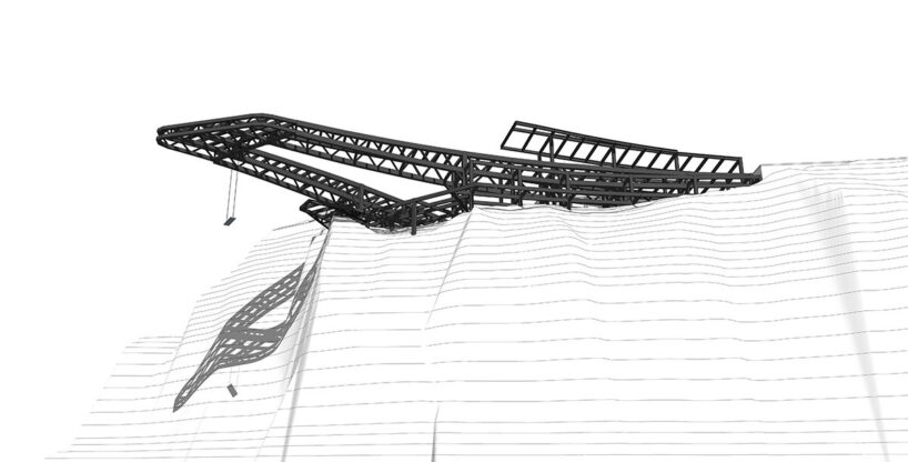 steel structure model of viewing platform