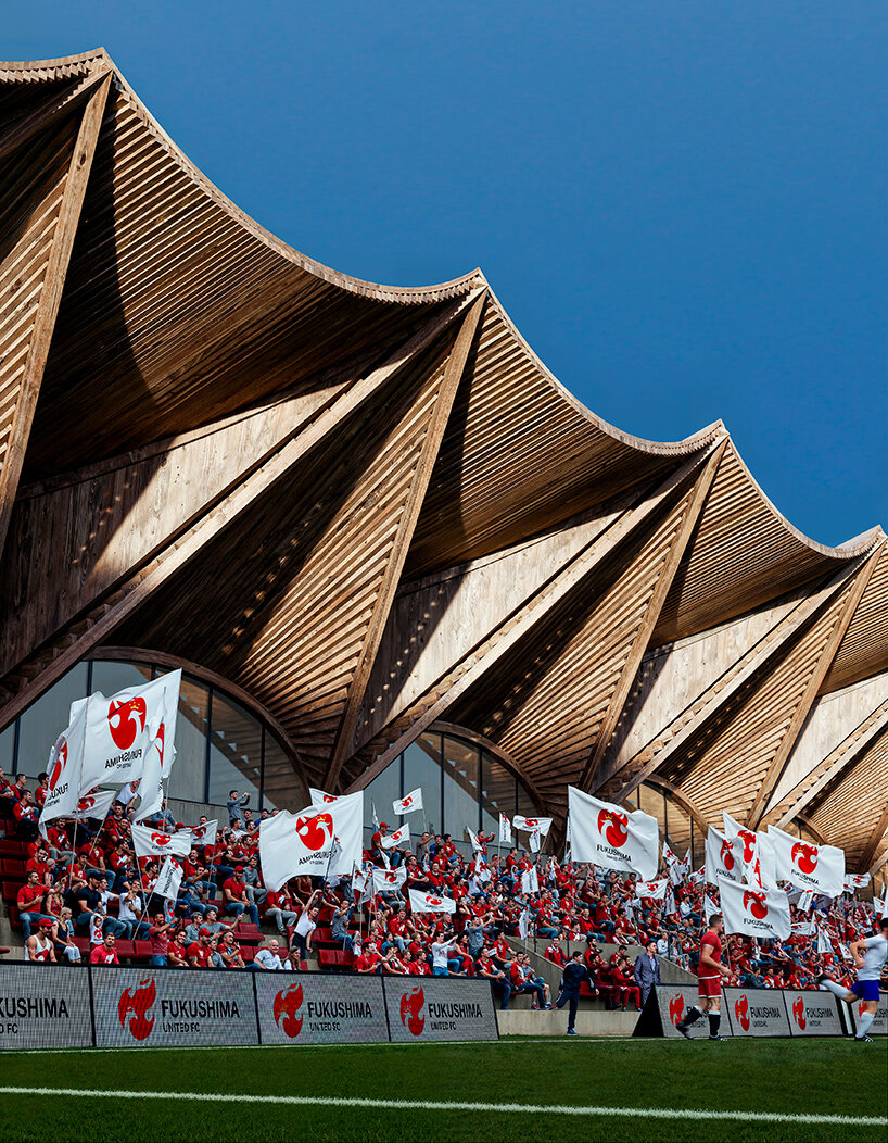 fukushima japan wooden stadium