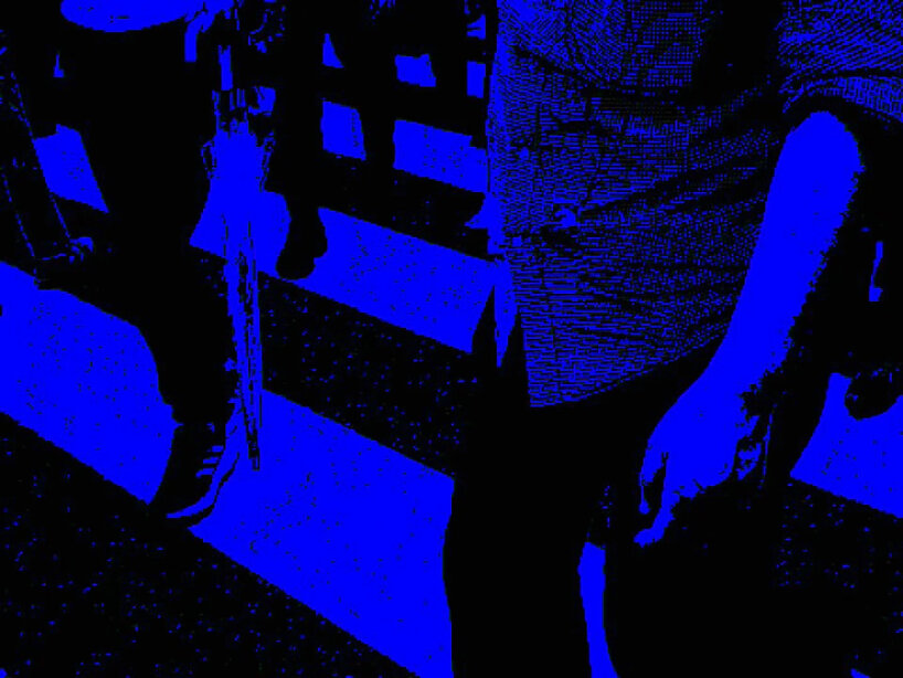 view of the blue pixel filter