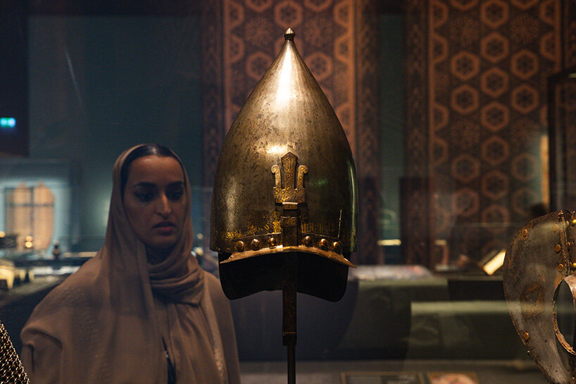 Helmet bearing the name of Sultan Barsbay (r. 1422–1438) Egypt C. 1422–1438 Iron alloy, damascened with gold Paris, Musée du Louvre, Department of Islamic Art, OA 6130