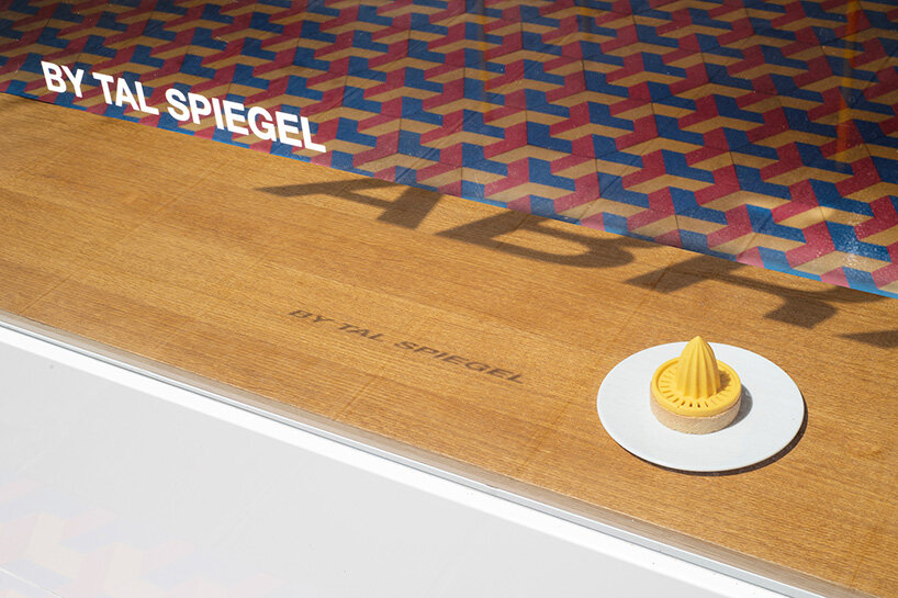 geometric repetition in the patterned tiles underfoot lend the room a rhythm