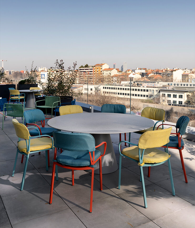 rooftop terrace of L'Oréal office in Milan | image © Andrea Martiradonna