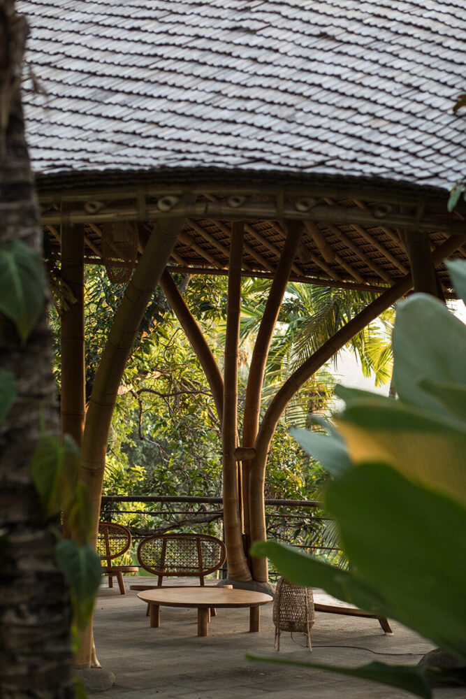 all furniture and fixtures are crafted specifically for the site