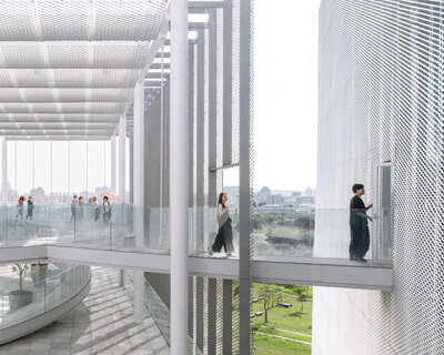 SANAA's taichung art museum opens in taiwan with translucent dual-layer metal facade