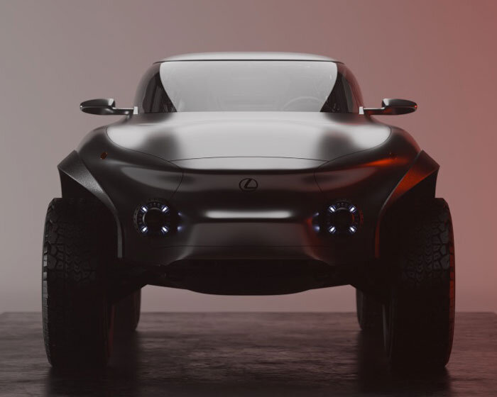 seabrook studio envisions lexus ex truck concept with sculpted curves and elevated stance