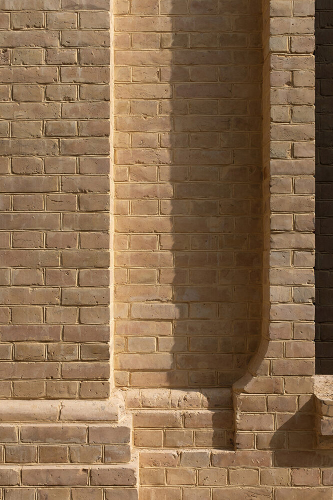 service building brick facade under renovation | image by © BCDF Studio, courtesy of the Uzbekistan Art and Culture Development Foundation (ACDF)