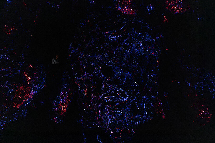 teamLab, Strata of Traces, 2025, Installation, Sound: Hideaki Takahashi