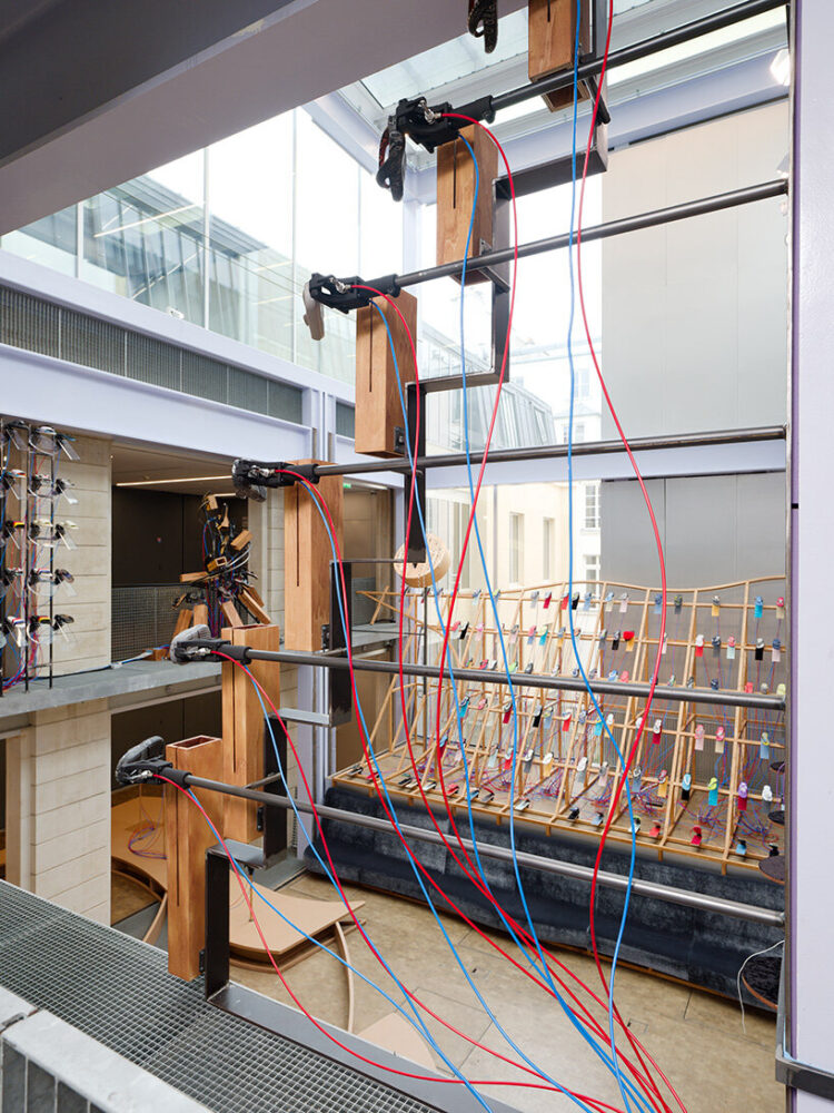 the artist recalls being drawn to the flip-flop’s simplicity and material elasticity