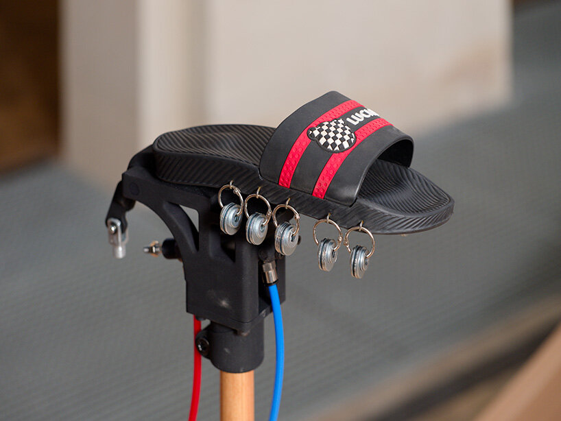 Bennani extends her ongoing investigation into how bodies, technologies, and symbols shape shared experience