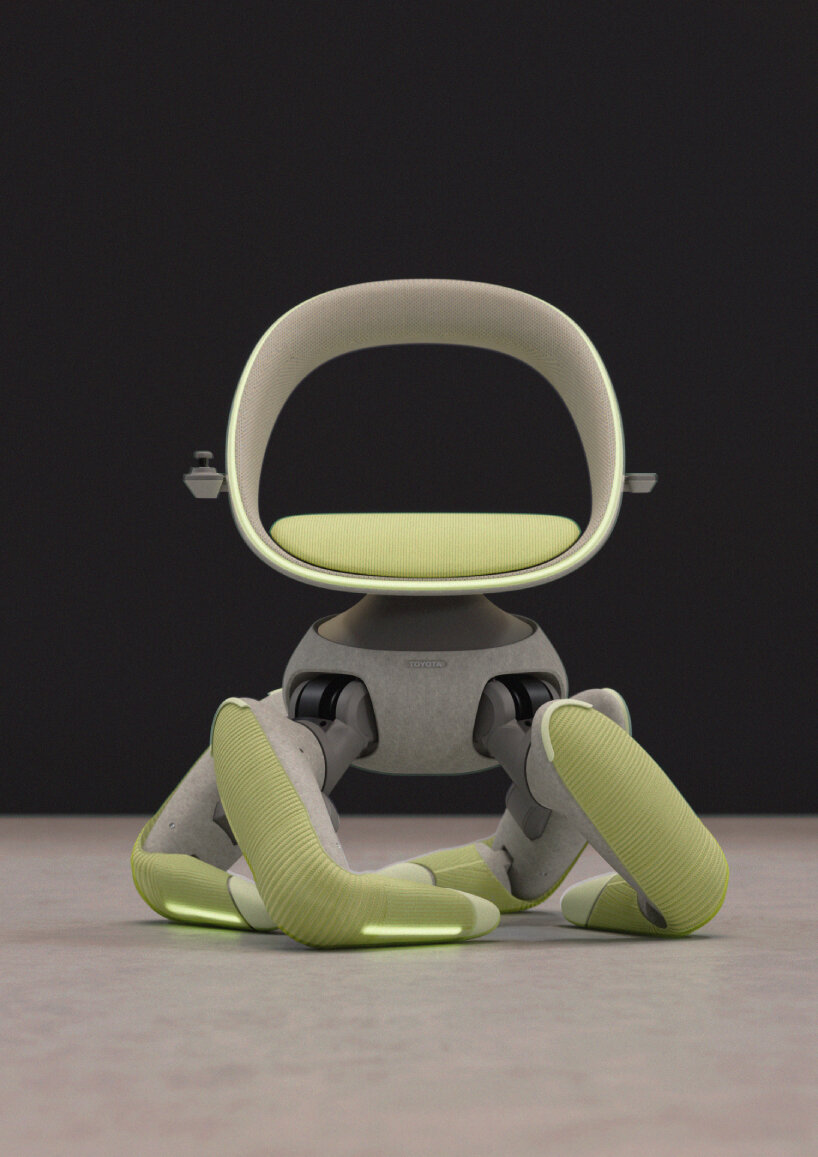 Toyota's autonomous wheelchair with foldable legs can even sit or kneel on the floor