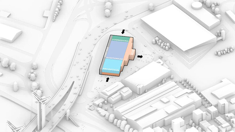 the volume is consolidated to free up as much green space on the plot as possible
