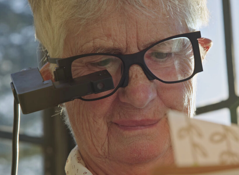 the PRIMA system combines a small eye implant with external glasses