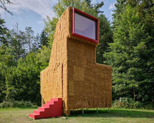 from chicken-like shelters to spiky wooden huts, hello wood’s cabin fever lands in czechia