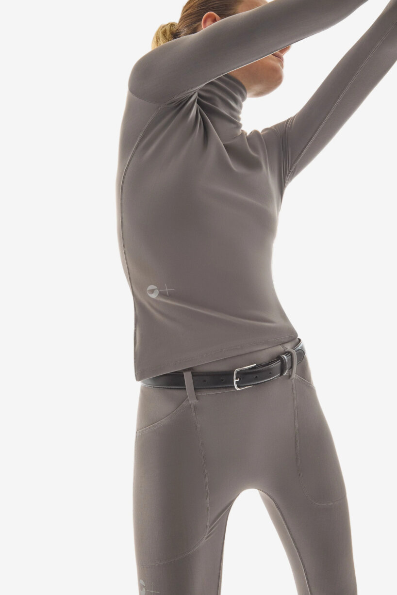 when the fabric touches the skin, body heat, friction, and movement start a slow process of release