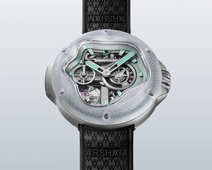 daniel arsham hublot wristwatch