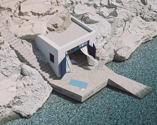 fisherman’s shelter becomes a meditative retreat in façade’s renovation on milos island