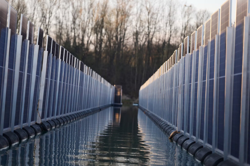 the materials used in the floating system include plastic floats, metal frames, and photovoltaic glass modules